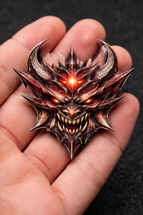 KAZE Demon Mask Badge Pin